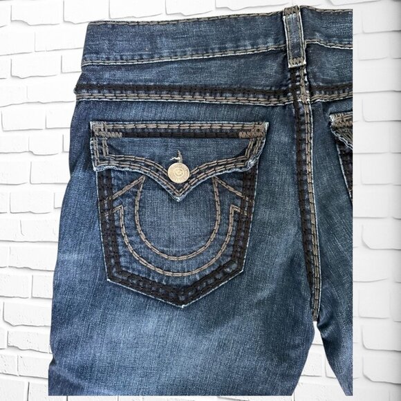 👖 Vintage Men's True Religion Billy Super QT Jeans - Size 38 - Rare Find! 👖 - Picture 5 of 13
